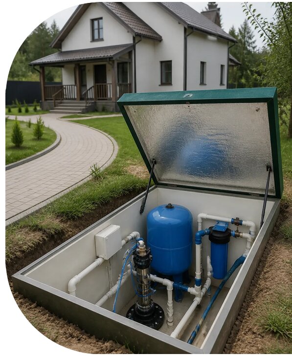 Автономное водоснабжение дома в Кирове от 152475 р. | АПаруса-Кро